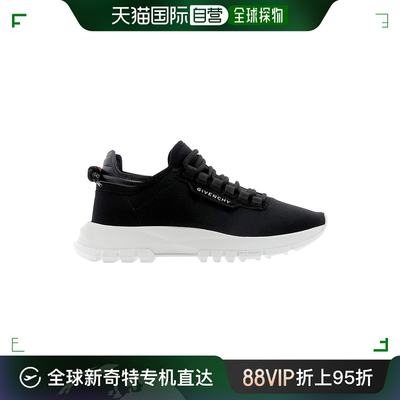 香港直发GIVENCHY纪梵希女士黑色弹力织物系带运动鞋BE0013E0PL