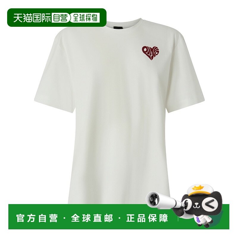 香港直邮PINKO 女士T恤 105526A33IZR2 SS2026 白色 短袖T恤
