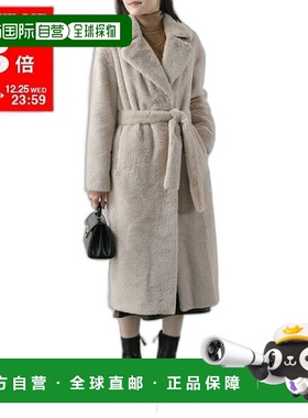 日本直邮HERNO 人造毛皮大衣 CA000543D 12422 女士翻领礼服大衣