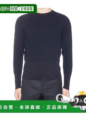 香港直邮Thom Browne 海军蓝条纹套衫 MKA162A03960男装针织长袖