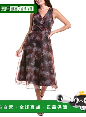 自营 Julia Jordan硬纱迷笛连衣裙-蓝色 美国奥莱直发纱裙