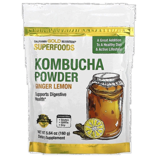 香港直发iHerb California Gold Nutrition康普茶粉膳食营养160g