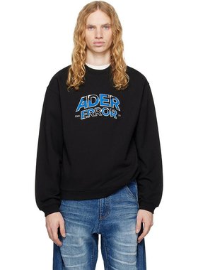 美国直邮ADER error 黑色刺绣卫衣 男装 时尚百搭 242039M204010