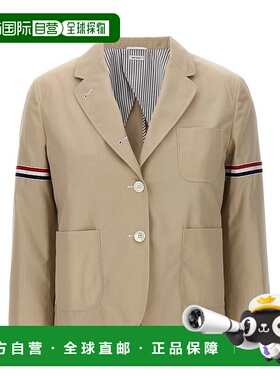 香港直邮THOM BROWNE 女士西服 FBC905H04502250 AW2024 白色外套