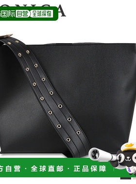 日本直邮Monica 女士皮带扣单肩包带小袋A4 尺寸黑色象牙色米色MO