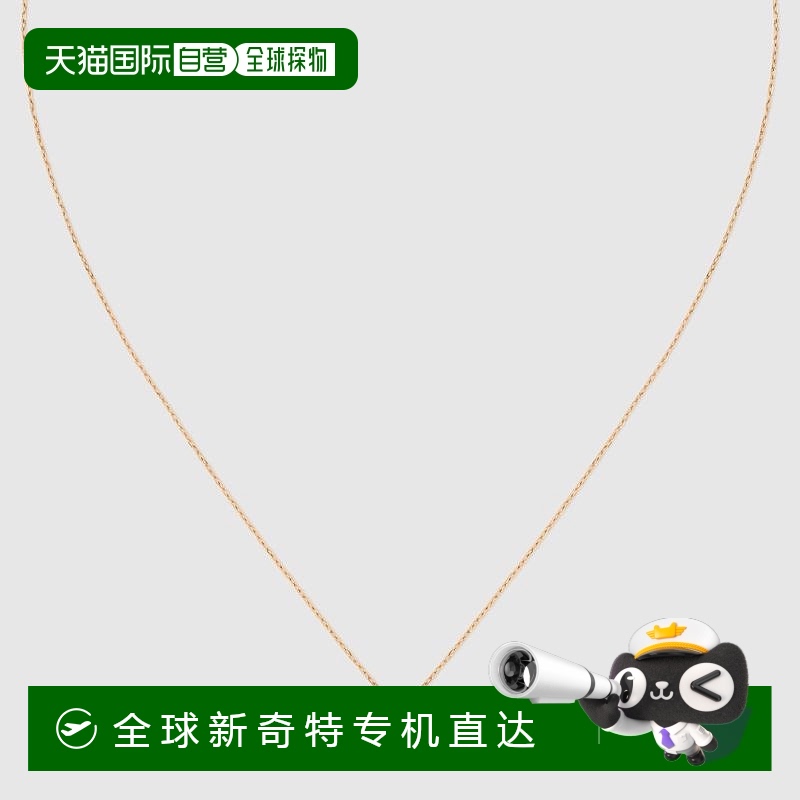 欧洲直邮Gucci古驰女士18k玫瑰金GG跑步 18k 项链