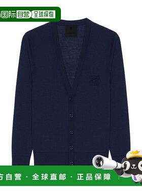 香港直邮GIVENCHY 女士外套 BWK0084ZPU401 SS2025 蓝色开衫