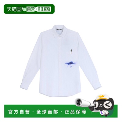 香港直邮MOSCHINO 男士衬衫 23902351001 AW2025 白色 Fountain s