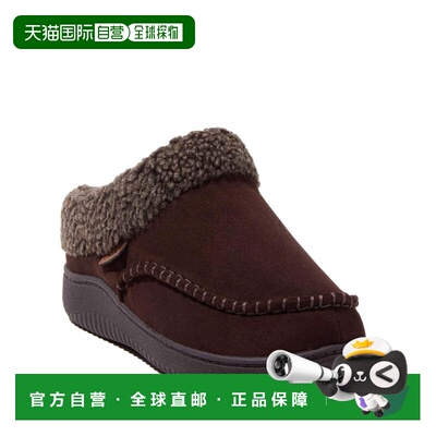 自营Dearfoams Men's Marshall Microsuede Moccasin Toe Clog Ho