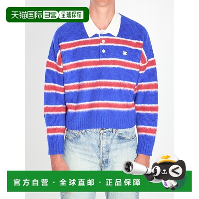 香港直邮CELINE 男士POLO衫 RY0FQ0ZQJGBT8 SS2026 红色 Striped