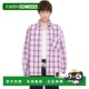 ERL11B003 1h可退 purple紫 男士 紫色格纹衬衫 香港直邮潮奢 Erl