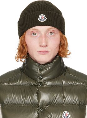 Moncler 盟可睐 男士 绿色毛线帽 J20913B00023M4281
