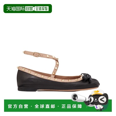 【99新未使用】香港直邮 Valentino 蝴蝶结铆钉芭蕾舞鞋WS0HB6XGR