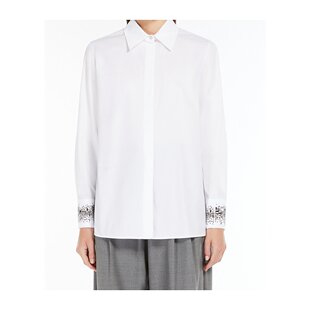 6116064206001 女士衬衫 AW2024 白色 MAX 棉质府绸衬衫 MARA