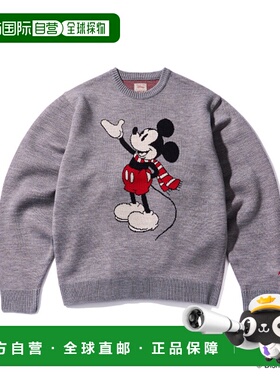 韩国直邮AECA 男士男针织AWCMFWBDKNIOV003G3BB [AECA] MICKEY MO