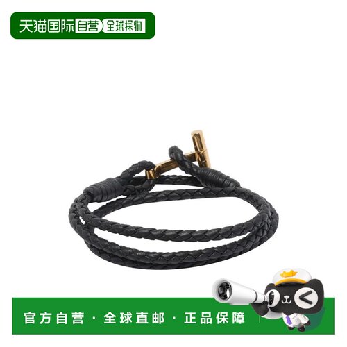 香港直邮TOM FORD 男士手链手镯 JM005ICL002GNAA CO 黑色 BRAIDE
