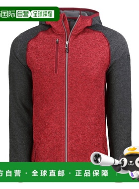 自营 cutter & buckCutter&Buck Mainsail全拉链连帽男式夹克-深/