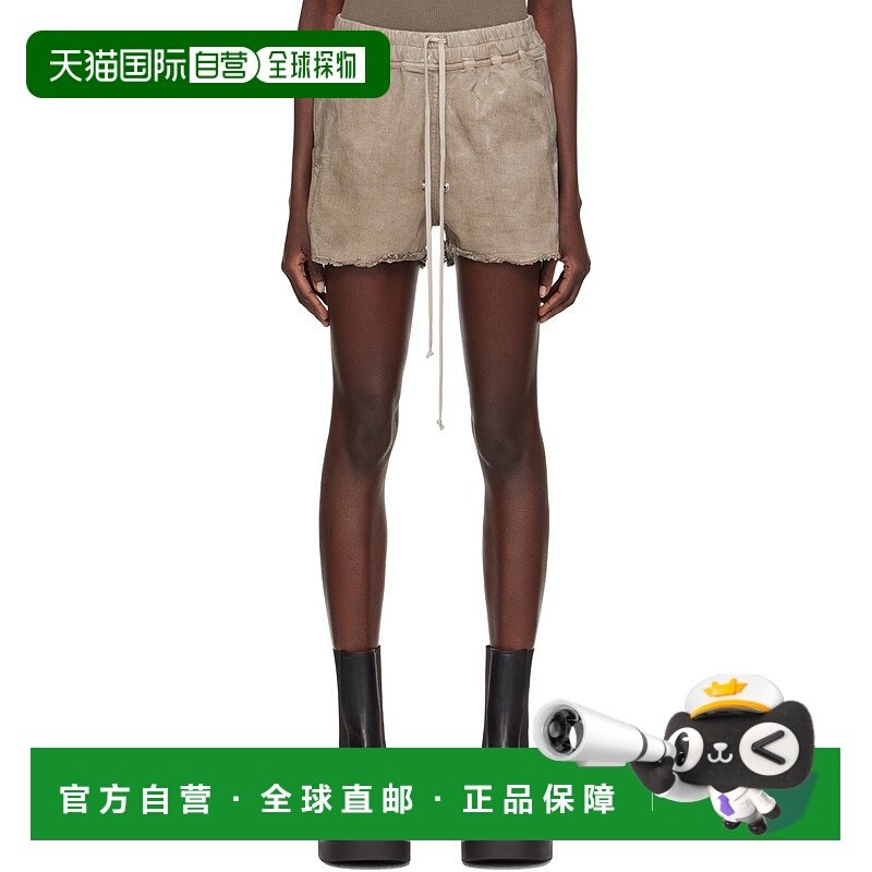 香港直邮Rick Owens Gabe抽绳牛仔短裤 RO01D2387HSCF