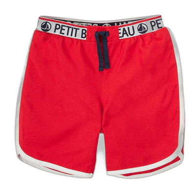 欧洲直邮Petit Bateau 小帆船 男孩 BARCEL 沙滩裤/泳裤 红色