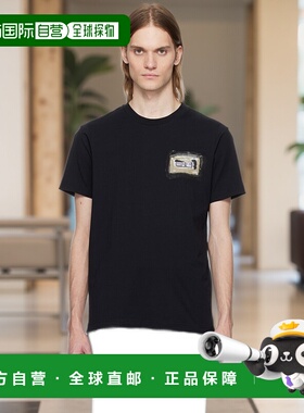 香港直邮Marni 玛尼 男士 黑色 Cotton Small Collage Print T 恤