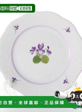 日本直邮HEREND 紫罗兰（丁香）VIOLETL 00517-0-00 盘子 19cm 盘