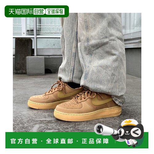日本直邮Nike 女子Air Force 1 '07 WB运动鞋 [79505683] 亚麻色/