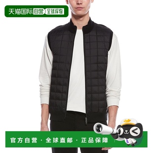 自营raffi拉菲绗缝羊毛混纺背心 美国奥莱直发 黑色