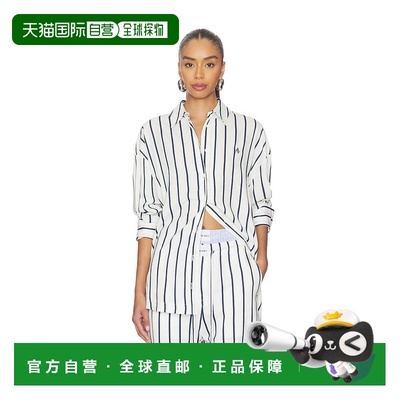 1h可退 香港直邮潮奢 The Attico 女士 条纹系扣衬衫 260WCH00004