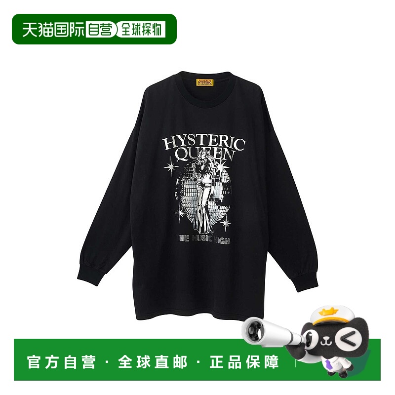 1h可退 日本直邮HYSTERIC GLAMOUR 女装 宽松长袖T恤 联名印花 长