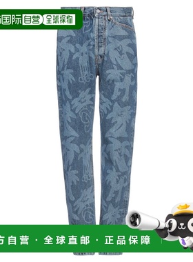 香港直邮Palm Angels 棕榈天使 男士 牛仔长裤 blue蓝色 舒适时尚