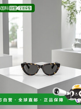 香港直邮BURBERRY 女士眼镜 BE4436U410687 SS2025 黑色 几何框太