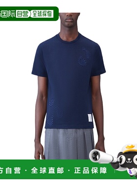 香港直邮THOM BROWNE 男士T恤 MJS232EJ0058415 AW2023 蓝色