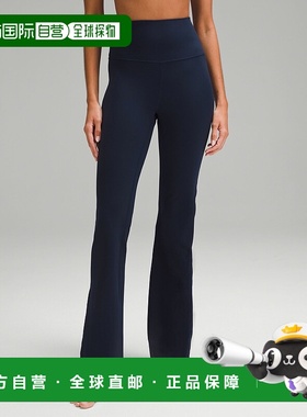 日潮跑腿Lululemon露露乐蒙女款高腰时尚喇叭裤长裤prod98