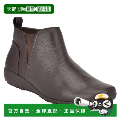 自营Easy Spirit Aerial Boots Women's Brown Leather Pull On A