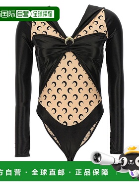 1h可退 香港直邮MARINE SERRE 女士休闲裤 WTO392BK99 SS2024 黑