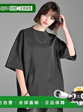 1h可退 日本直邮ADRER男女同款重工全棉半袖T恤宽松版型复古设计