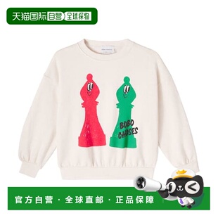 1h可退 香港直邮bobo choses 男童 Checkmate 棉质卫衣童装