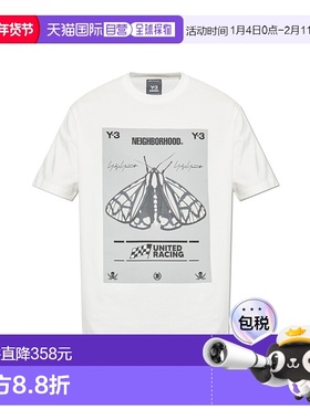 香港直邮Y-3 男士T恤 JX74370CWHITE CO 白色 Y-3 x Neighborhood