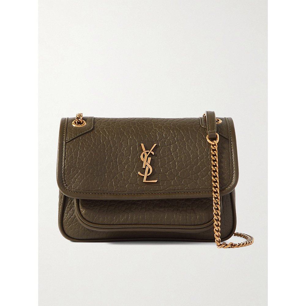 Saint Laurent 圣罗兰 女士 Niki 迷你起皱皮革肩包 828736AACYT