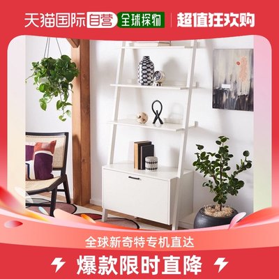 safaviehVlad 3 Shelf 1 Door Etagere - 白色 【美国奥莱】直发