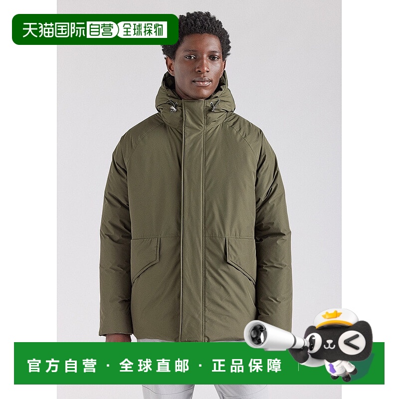 自营欧洲直邮Pyrenex Covert男士深卡其色羽绒短款派克大衣