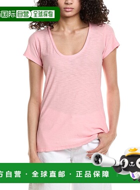 自营James Perse纯色T恤-粉红色 美国奥莱直发新款