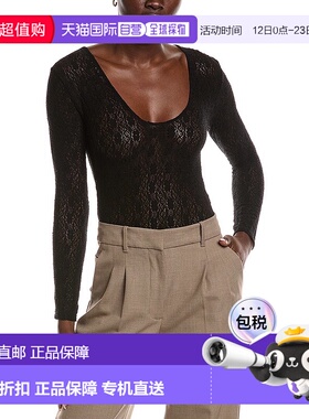 自营Maje Lace Bodysuit - Black 连体衣性感美国直发奥莱