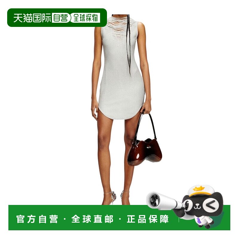 香港直邮DIESEL 女士连衣裙 A189220PLAI97C SS2025 白色 无袖连