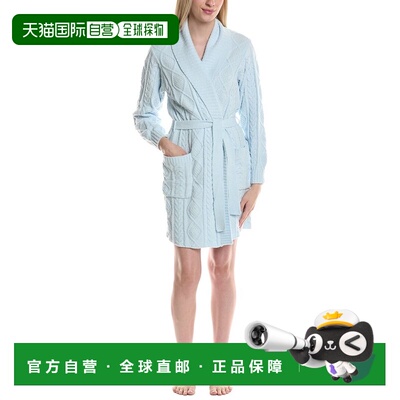 自营PJ Salvage Cable Crew Robe - blue 美国奥莱直发