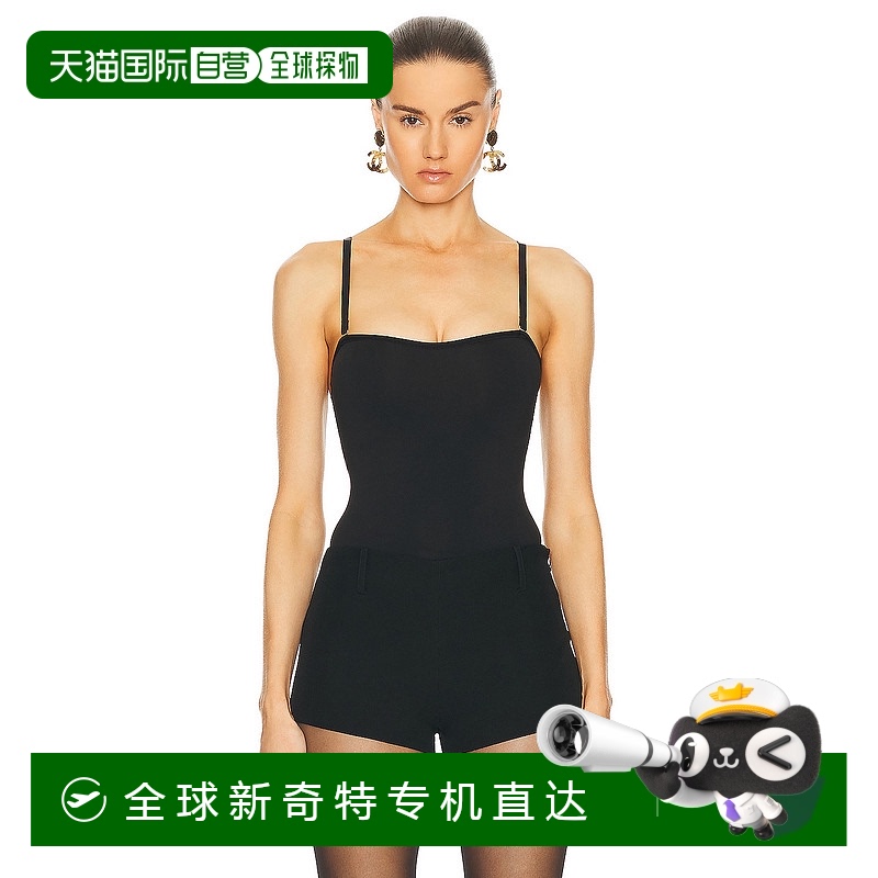 1h可退 香港直邮Wolford 女士 独特无缝连体衣 4W3221 black黑色