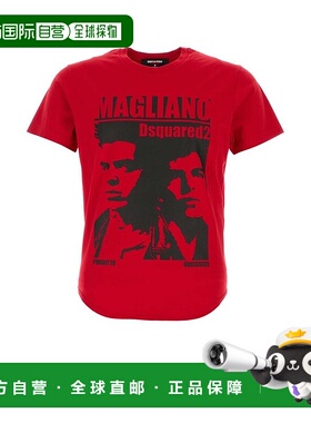 1h可退 香港直邮Dsquared2 二次方 男士 圖案印花圓領 T 卹 S71GD