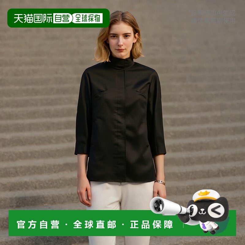 【99新未使用】香港直邮Max Mara 徽标长袖大衣 6086224906