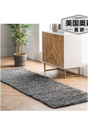 自营 nuLOOM Marleen 长毛绒地毯 - 灰色 美国奥莱直发