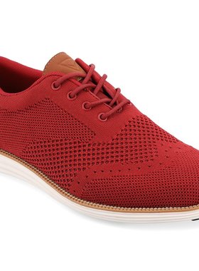 【美国奥莱】直发 Vance Co. 男士 Ezra 宽幅针织正装鞋 - 红色